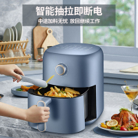 苏泊尔(SUPOR)空气炸锅家用智能无油烟3.5L/升大容量机械控制蒸汽嫩电炸锅不粘易清洗煎炸锅薯条机KJ35D72