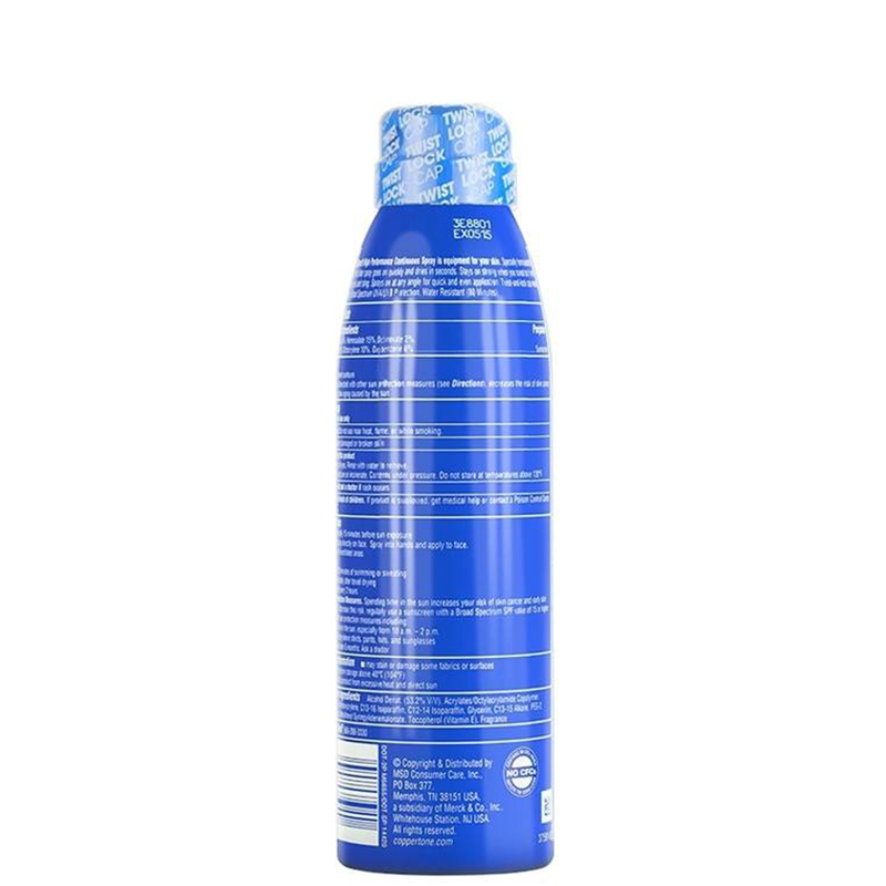 Coppertone 确美同 (水宝宝)透薄清爽防晒喷雾 SPF30+ PA+++ 177ml(防晒霜 适合各类肤质)
