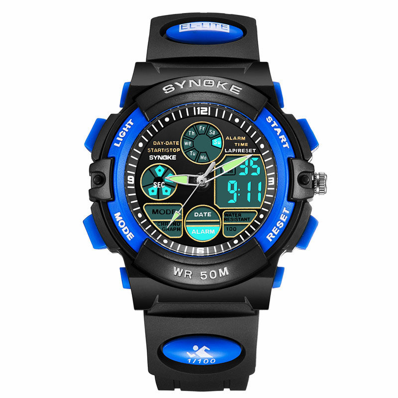 儿童手表男孩运动学生手表夜光防水运动手表