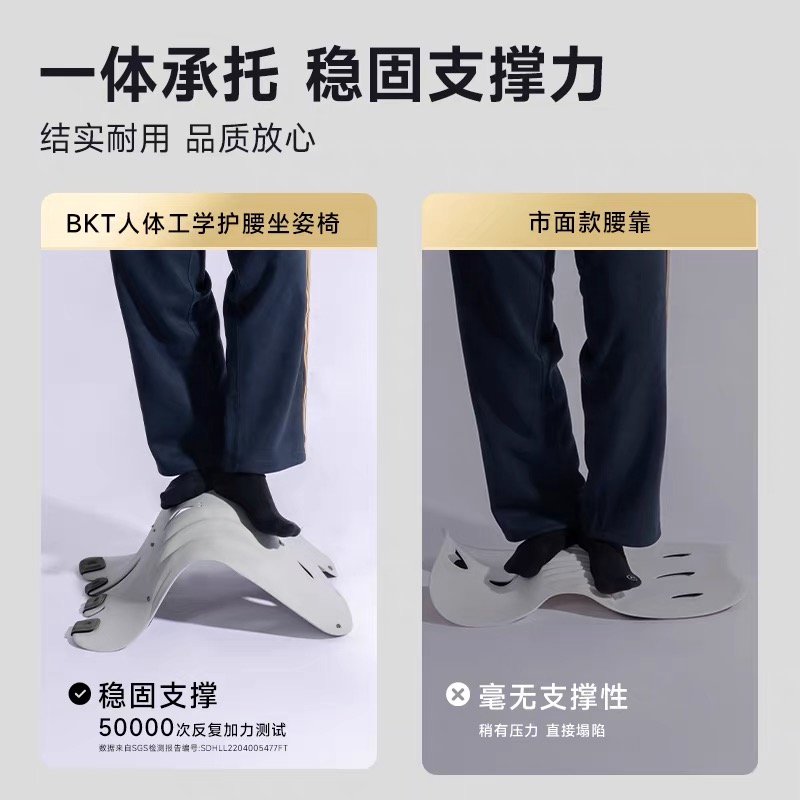 故宫宫廷文化联名加大版神秘黑)BKT人体工学护腰坐姿椅(适合150斤以上人群)高清大图