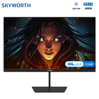 创维(Skyworth) 显示器24英寸 144hz ips屏幕 高色域8bit面板 微边框可壁挂 舒适滤蓝光 Freesync技术背板炫光游戏电竞高清电脑液晶显示屏 F24G2