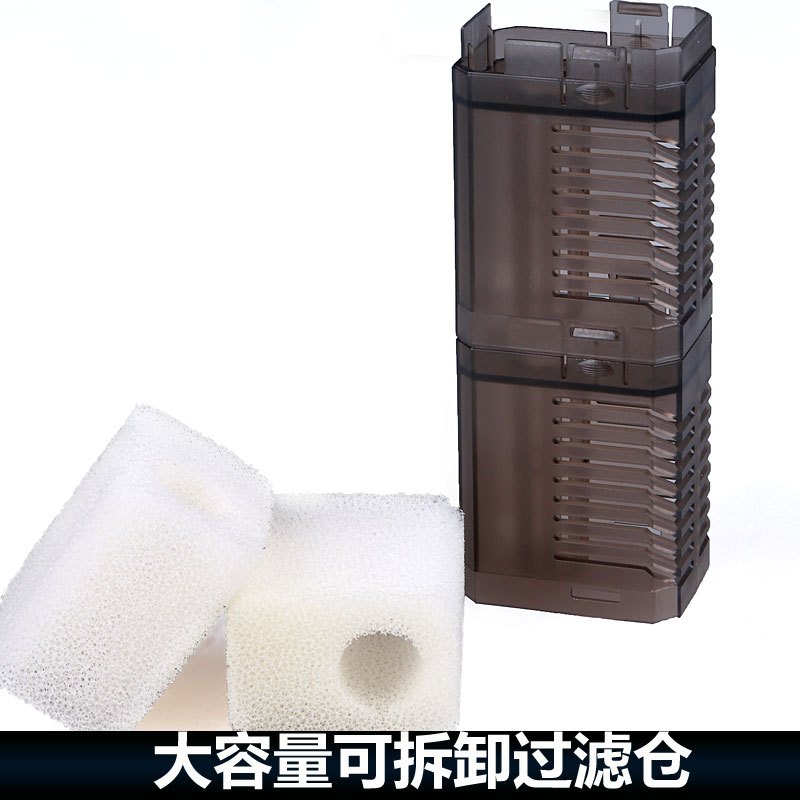 0鱼缸过滤器三合一潜水增氧泵内置净水小型抽水造浪包高清大图
