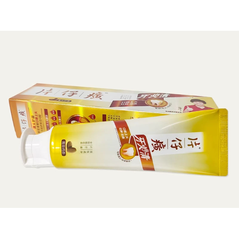 芳美达 片仔癀牙膏双重护龈冰爽留香清火去牙渍去口臭异味清洁口腔 牙火清菁萃药香 175G 一支高清大图