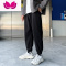 七斓潮牌裤子运动裤男卫裤宽松束脚裤加绒休闲裤长裤夏季潮流百搭