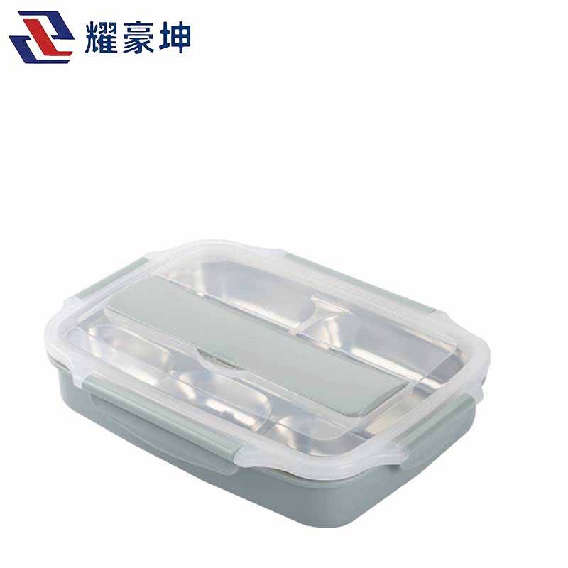耀豪坤304不锈钢保温饭盒 四格/个高清大图