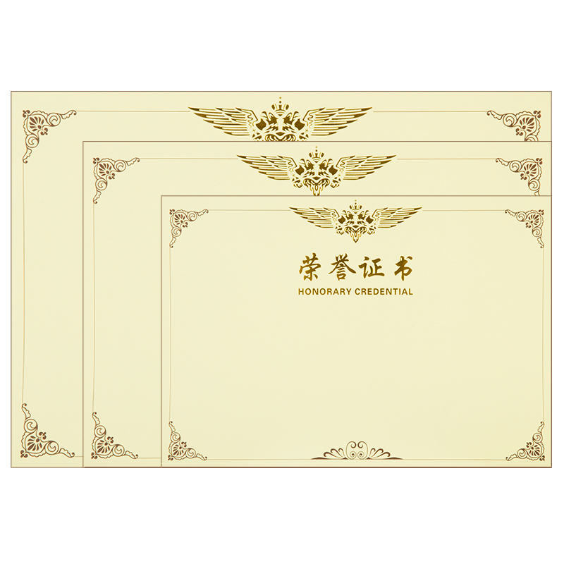 得力(deli)标准配件3232荣誉证书内芯12K(20张)