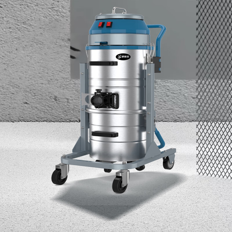 京世嘉 工业吸尘器 60L 220V 2400W JS60/24G 蓝色 BDZSSC高清大图