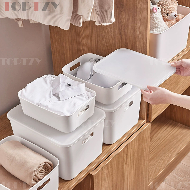 toptzy TZ5071517 桌面收纳盒家用塑料厨房整理筐 263*205*140高清大图