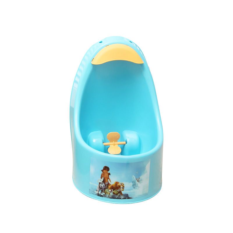 男童小便器男孩挂墙式挂钩小便池宝宝站立儿童小便斗男小孩尿盆蓝色