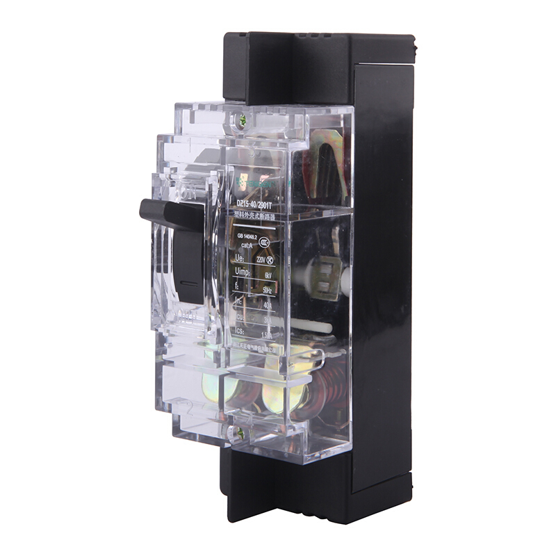 天正电气 DZ15-40 3KA 热磁式 40A 2P 手动 固定式 220V 01040030072 塑壳断路器