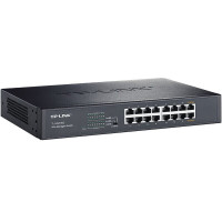 普联(TP-LINK)TL-SG2016D 16口全千兆Web网管云管理交换机企业级交换器监控网络网线分线分流器