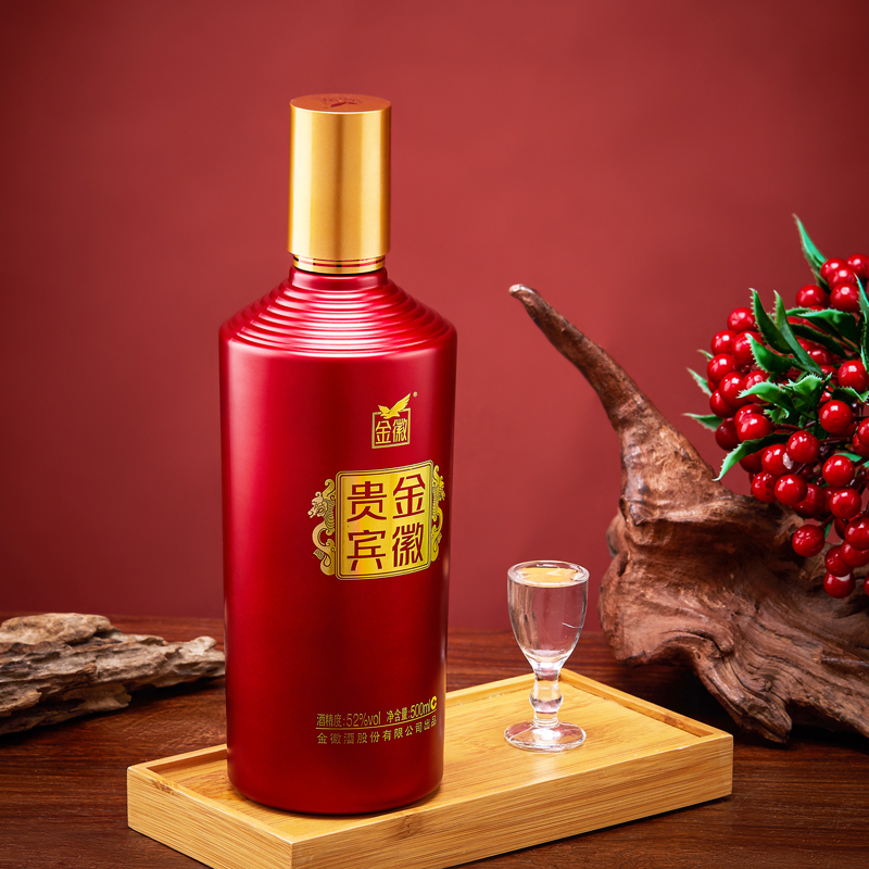 金徽酒52度贵宾红500ML*4瓶整箱浓香型白酒纯粮食酒送礼宴请高清大图