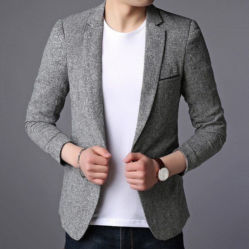 梵克公牛2021季男士休闲西装西服韩版修身青年小西装时尚偏小男装