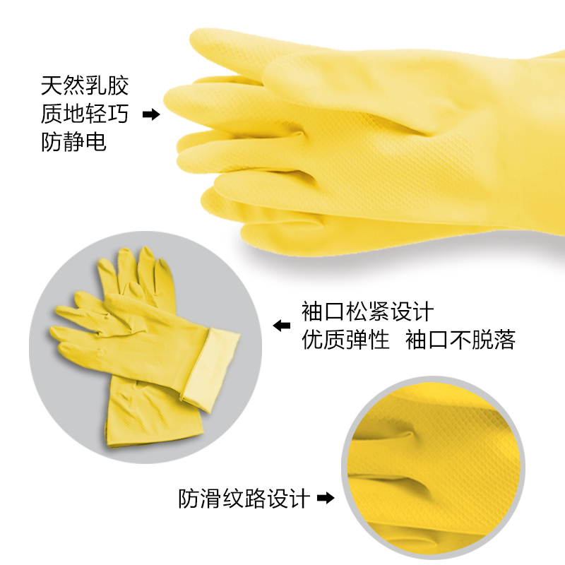云企厨房专用橡胶百洁布高效去污不伤锅抗菌防霉耐用清洁工具高清大图