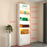 化妆品展示柜陈列柜子展柜美甲货架置物礼品产品展示柜玻璃院_4 A款60*24*210