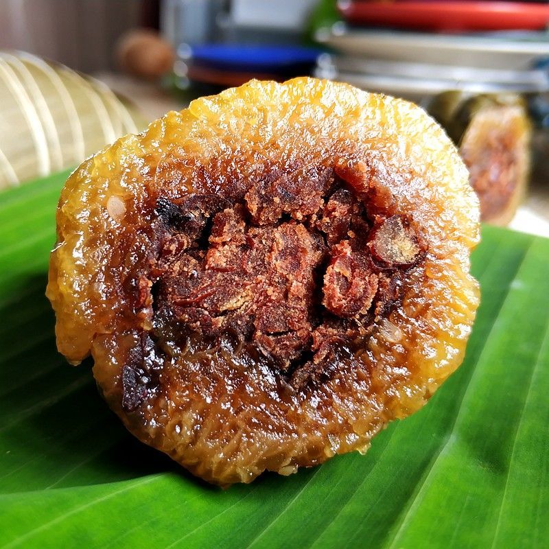 赛卡伊 灵山灰水粽草木灰甜粽广东红豆沙蛋黄碱水广西凉粽端午节的灰