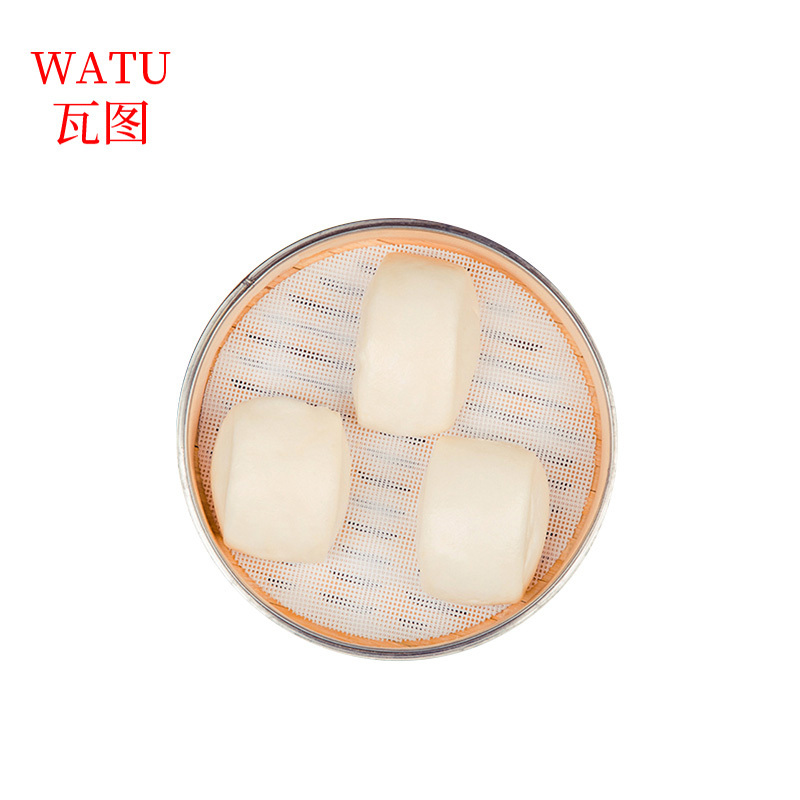 瓦图 圆形硅胶垫 蒸馒头屉布 硅胶蒸笼布 直径32cm 10片装 包高清大图
