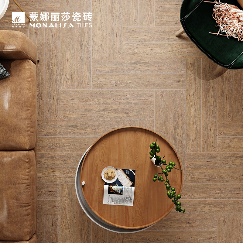 蒙娜丽莎瓷砖/150x900木纹瓷砖/地砖客厅卧室茶室/啡色防滑木纹砖