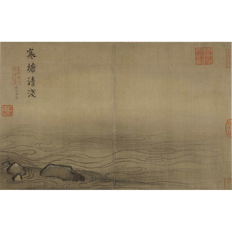 [醉染正版]历代书画手卷百品绘画 马远水图 任军伟 中国南宋山水画 山水画绘画书籍 手绘画册美术画册 画集 风景速写古风高清大图