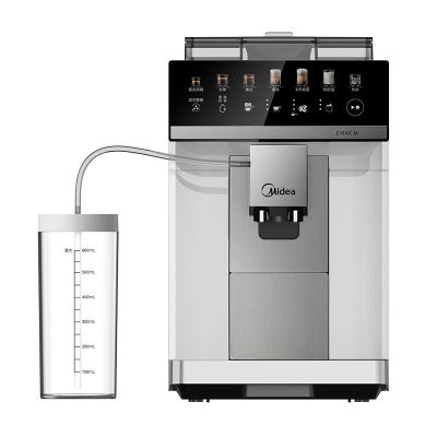 美的全自动家用咖啡机MA-KFEA01意式咖啡机泵压式豆粉两用1.8升大水箱浓缩研磨一体奶泡机大彩屏触控