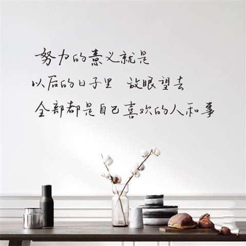 创意ins励志句子努力的意义 手写文艺宿舍卧室书房客厅装饰墙贴纸