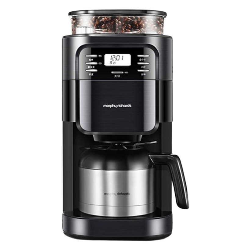 摩飞咖啡机全自动家用办公研磨一体豆粉两用真空保温壶MR1028