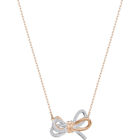 SWAROVSKI 施华洛世奇新款 抖音同款 女士简约大方蝴蝶结项链 送恋人惊喜 5440643 Y型双色54470