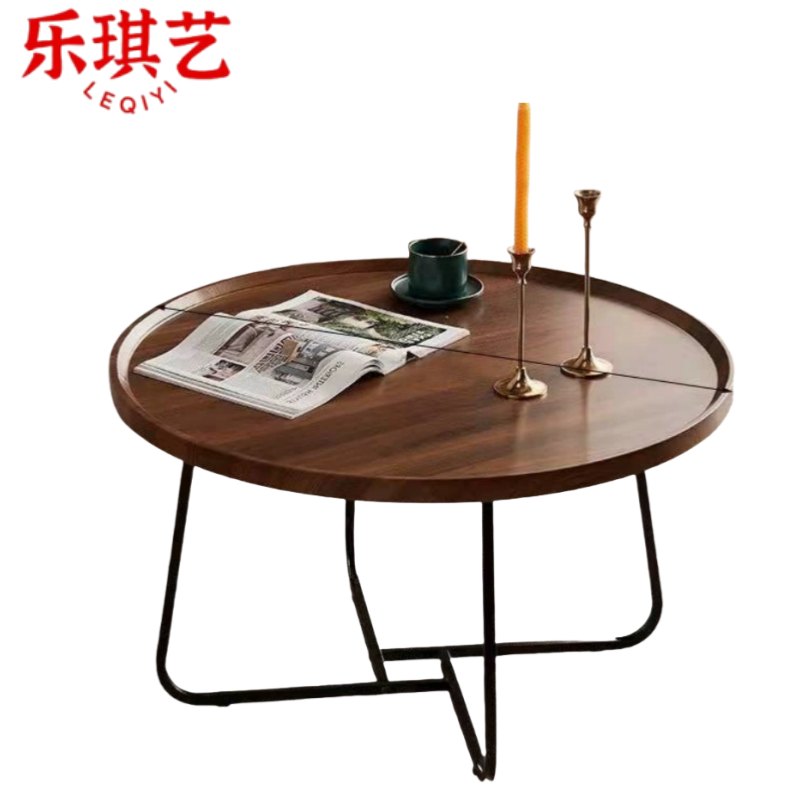 乐琪艺茶几80*80*46cm张高清大图