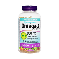 加拿大原装进口伟博Webber Naturals鱼油/深海鱼油Omega-3软胶囊200粒保护心脑血管三高问题1.425