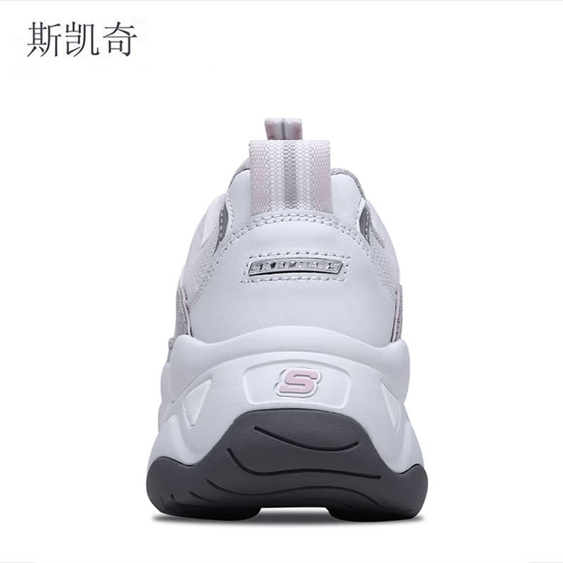 斯凯奇 女厚底增高熊猫鞋 12955-WGPK6 双高清大图
