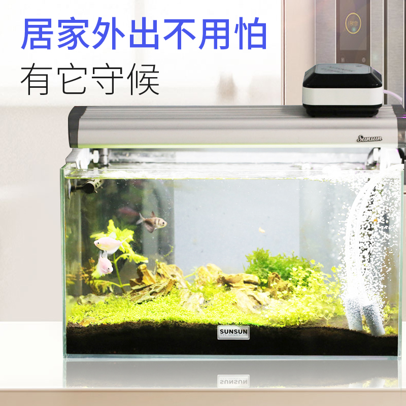 交直流增氧泵锂电池氧气泵USB接口充电鱼缸冲氧泵钓鱼氧泵高清大图