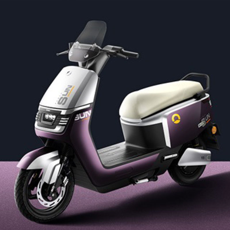 新日电动摩托车两轮 陆行M5 72V35Ah石墨烯 成人通勤电动车 1000W大功率电机 镀钛银星耀紫 72V35Ah石墨烯裸车不包邮（限批采）