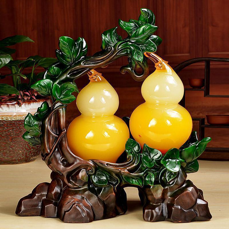 福禄旺财葫芦摆件家居客厅博古架装饰品 乔迁新居送礼_866_87