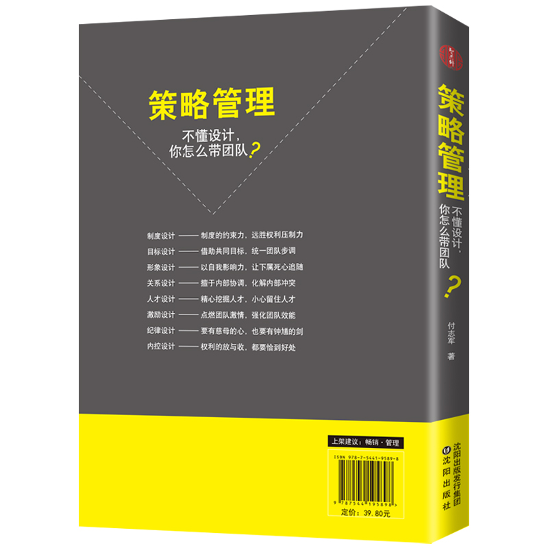 [正版]策略管理(不懂设计你怎么带团队) 管理方面的书籍 人力资源管理财务管理聪明的企业管理项目管理卓有成效的管理者物业高清大图