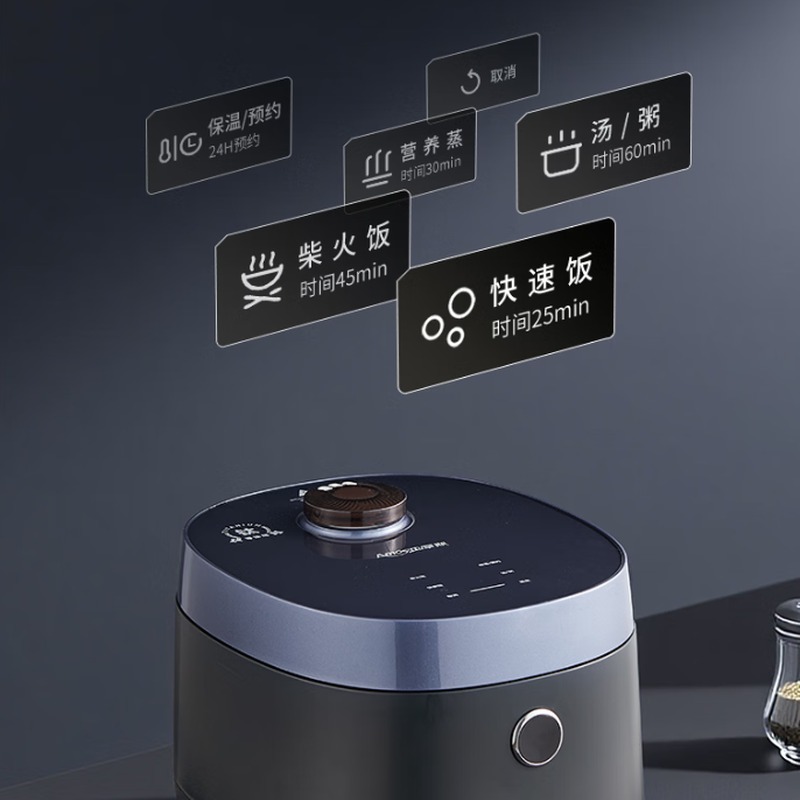亚摩斯 纯钛0涂层IH立体加热触控面板2L微压智能电饭煲 AS-IH20S(Ti)高清大图