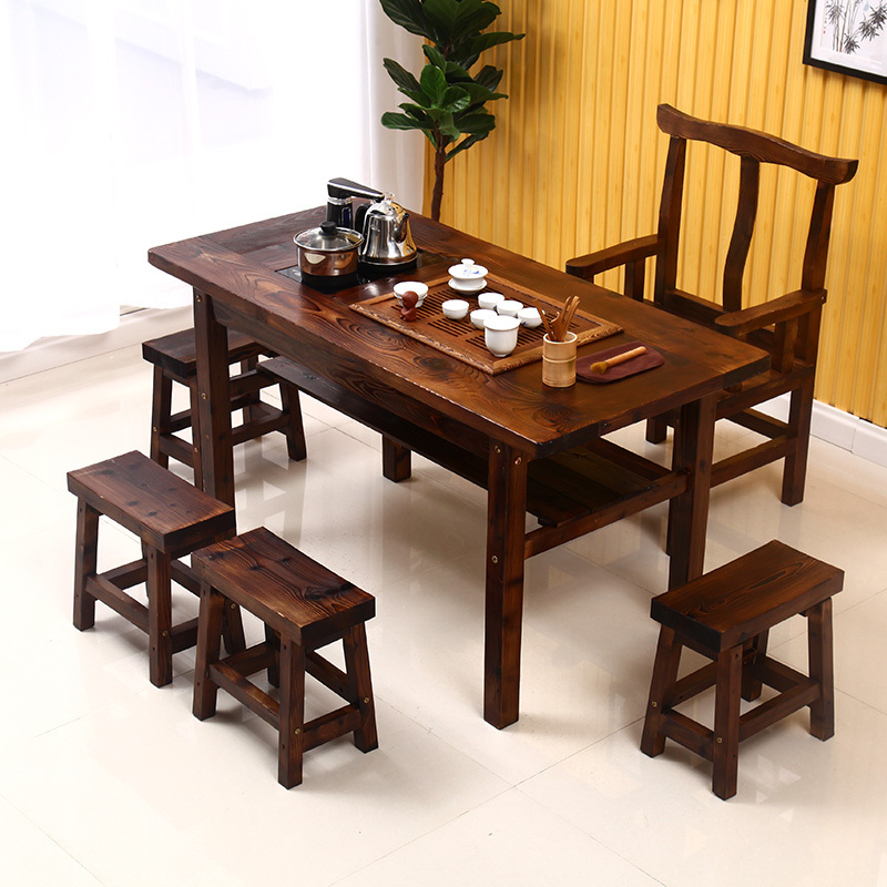 寻木匠功夫茶桌椅组合实木喝茶泡茶台桌子茶艺茶几茶座套装中式简约