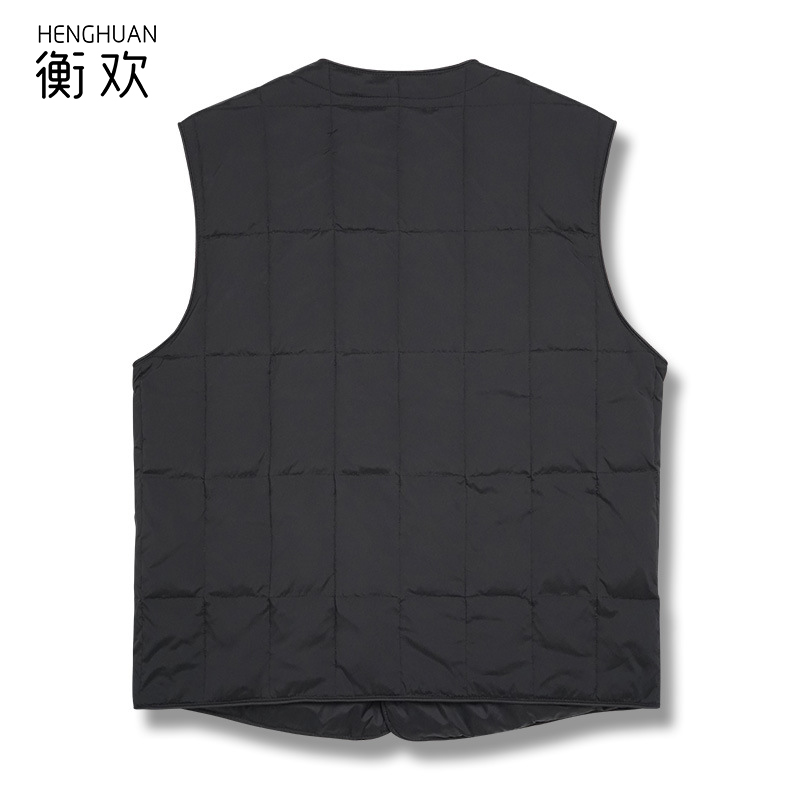 衡欢(HENGHUAN)羽绒轻量保暖马甲 RZ-MJ11/件（黑色/XXL码)高清大图