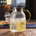 三维工匠玻璃水壶耐热防爆花茶下午茶茶具套装水果茶壶蜡烛煮茶家用大容量 麦穗壶1800ML