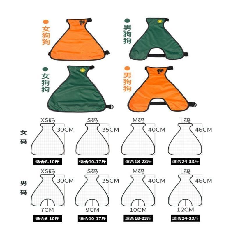 墨绿色-母狗 防水肚兜护肚子 XS：加小号（6-10斤）狗狗 狗狗肚兜柯基犬防水宠物雨衣柯基夏季护肚公狗夏天衣服防脏护肚