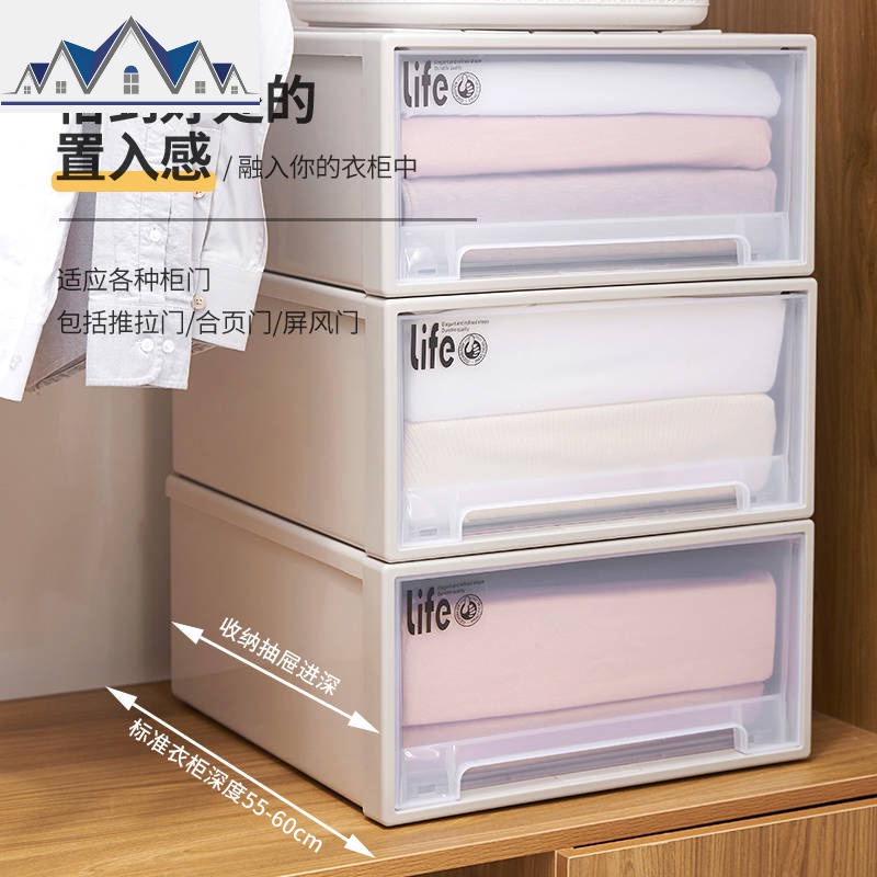 加厚鞋盒收纳盒透明鞋子鞋柜鞋收纳抽屉式整理箱塑料简易放鞋 三维工匠高清大图