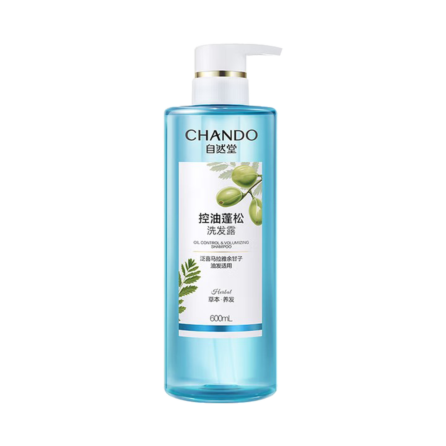 自然堂(CHANDO) 个人护理 控油蓬松洗发露600mL(2瓶装)