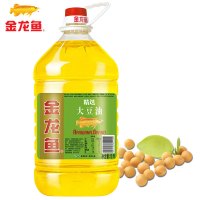 金龙鱼 食用油 精选大豆油5L/桶 煎炸食用植物油