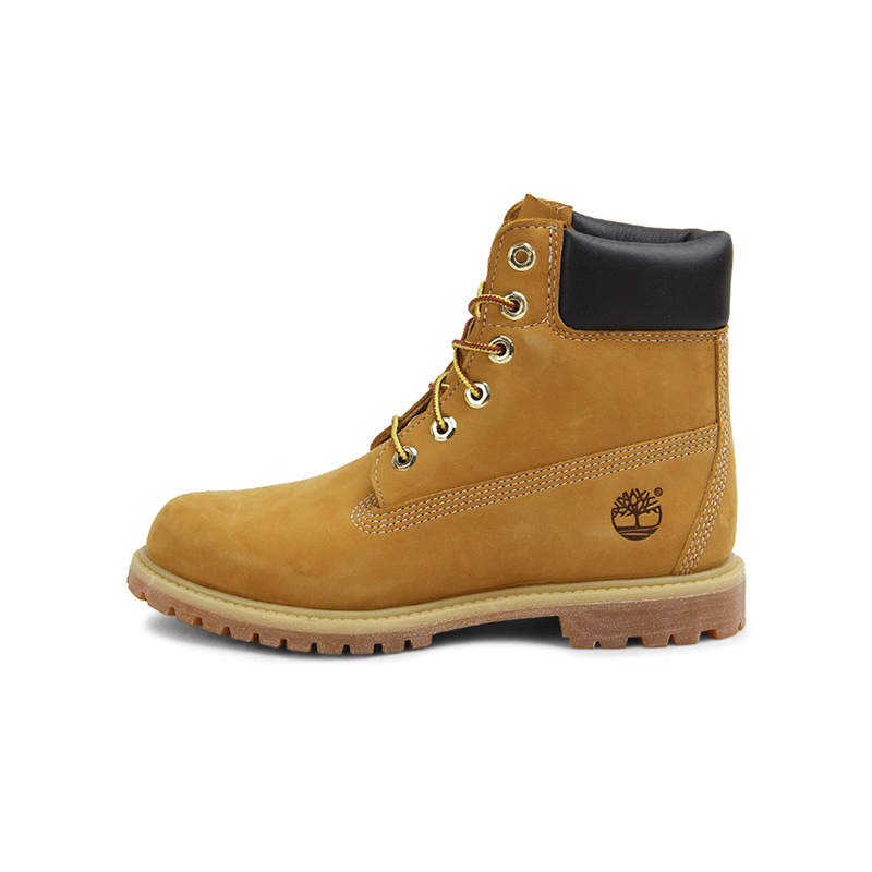 Timberland添柏岚PREMIUM户外踢不烂防水牛皮橡胶底女版经典6英寸户外休闲鞋大黄靴女靴 10361 W宽楦