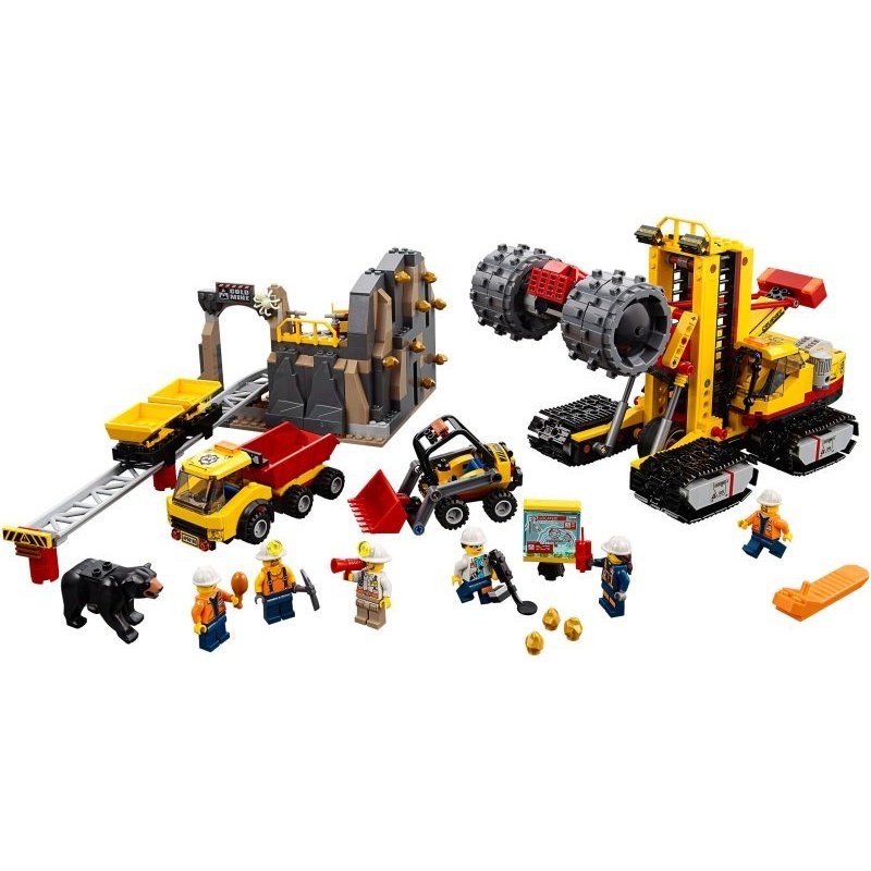乐高(LEGO)城市系列 采矿专家基地 60188 7-12岁 883颗积木玩具塑料 200块以上