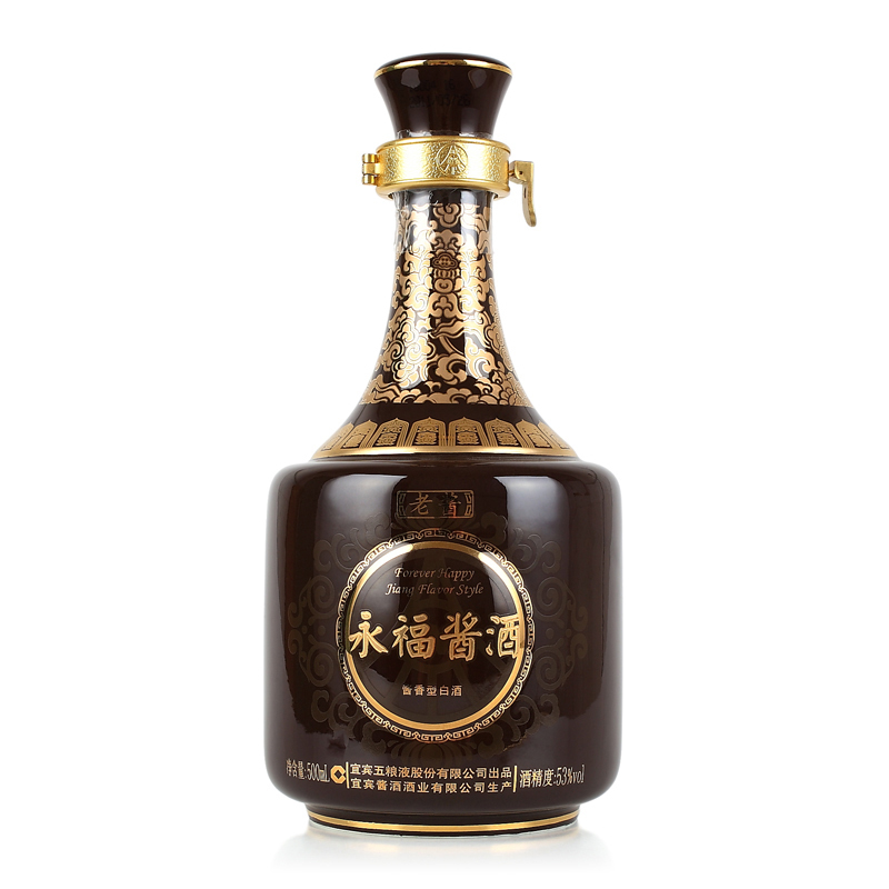 五粮液出品 永福酱酒 53度 500ml*6 瓶 整箱装 酱香型白酒(2011/2012年生产)