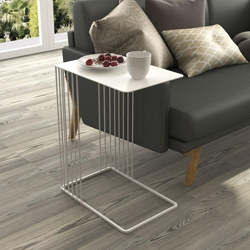 森美人北欧小茶几现代简约轻奢边几柜小窄高金色u型铁艺置物架多功能高清大图