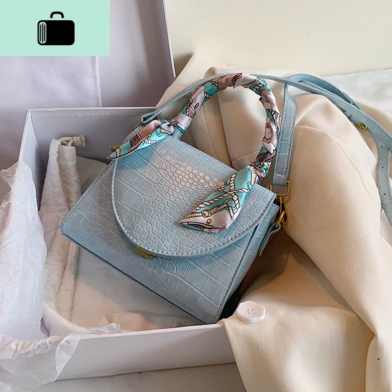 网红复古小包包女包2020流行新款潮时尚女士单肩手提包百搭斜挎包NEW LAKE女士单肩包图片