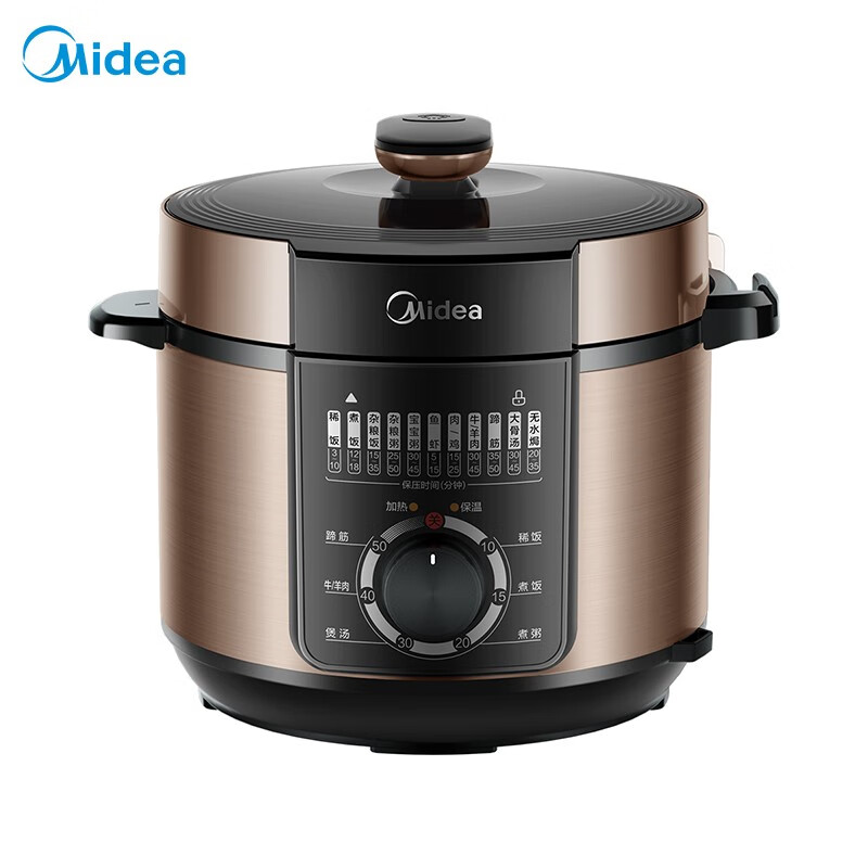 美的(Midea)电饭煲 家用5L双胆大容量电压力煲智能电高压锅 MY-YL50M132