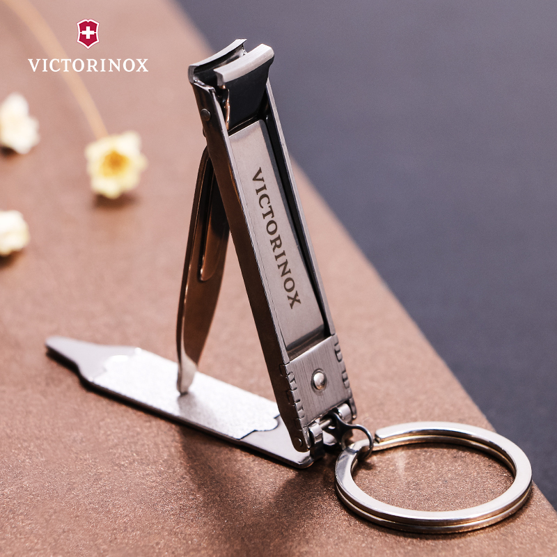 Victorinox维氏瑞士指甲刀 8.2055.c多功能刀具不锈钢指甲剪指甲钳薄款原装进口