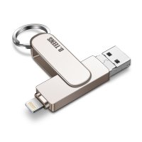 dteens苹果手机u盘64g高速苹果安卓电脑两用三合一microUSBiphone/ipad外接内存扩容器定制优盘